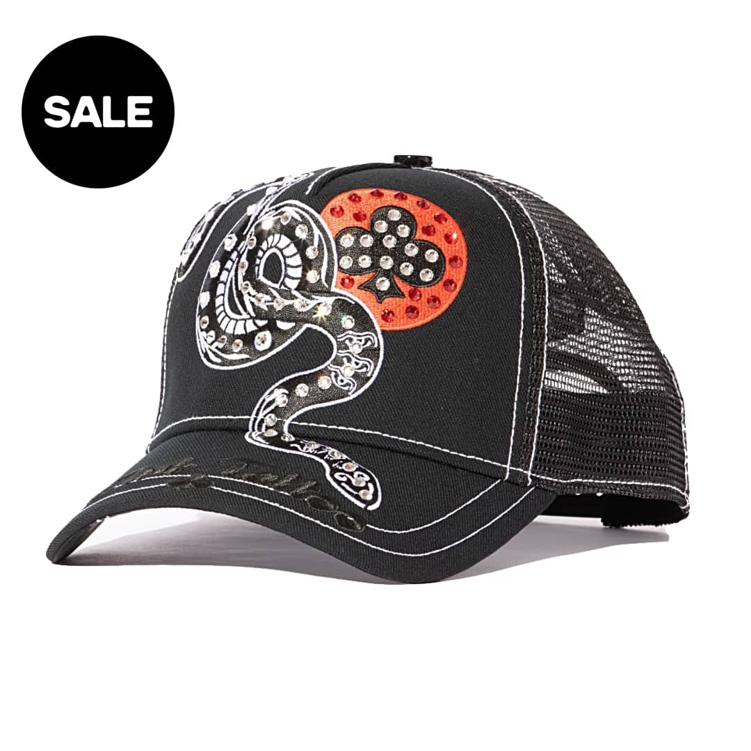 Club Tattoo Snake Swarovski Black