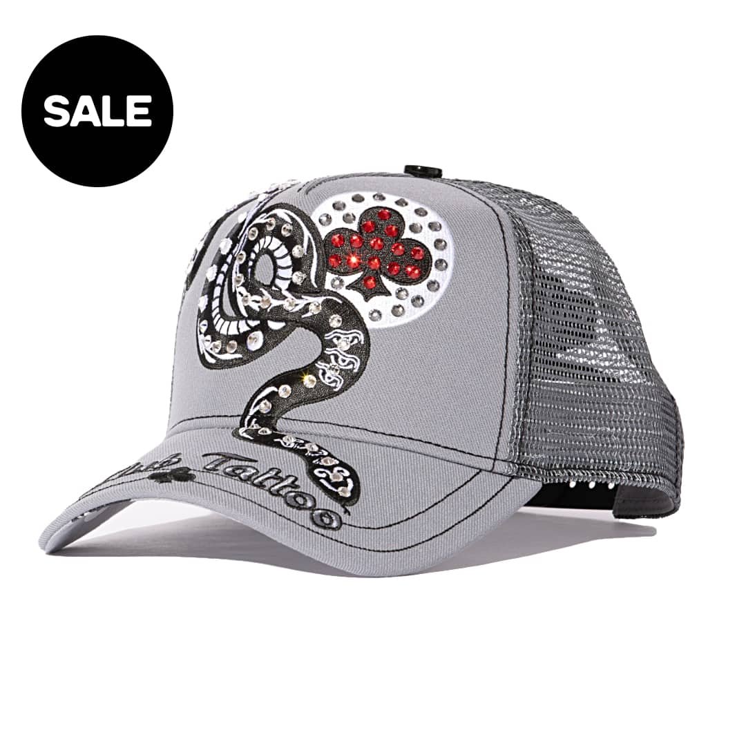 Club Tattoo Snake Swarovski Grey