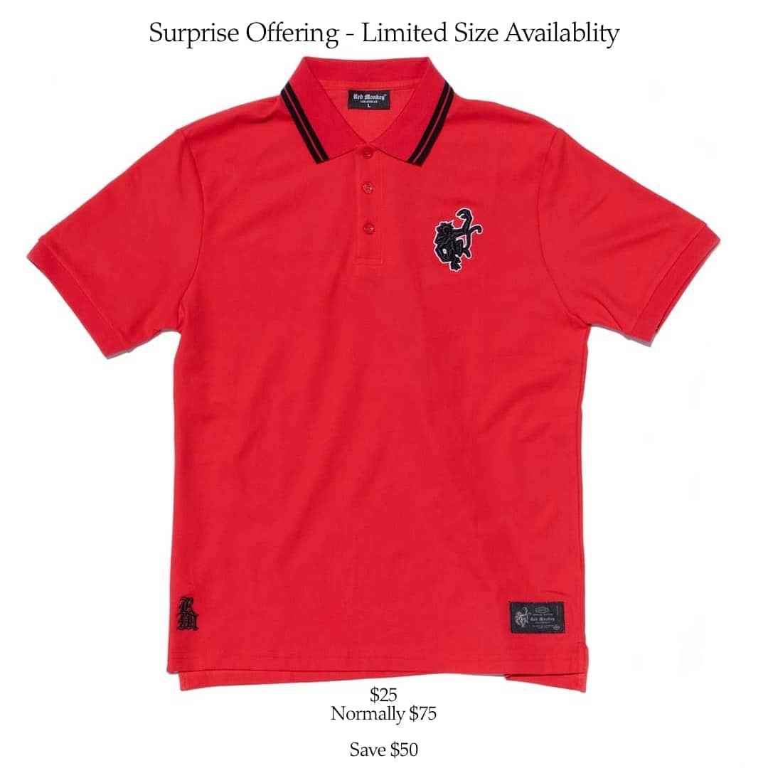 The Red Monkey Polo - Red
