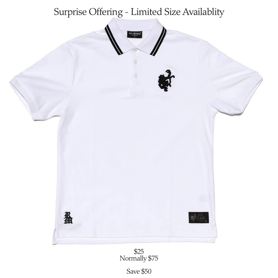 The Red Monkey Polo - White